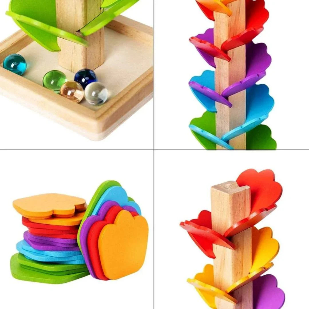 Montessori-Murmelbaum aus Holz