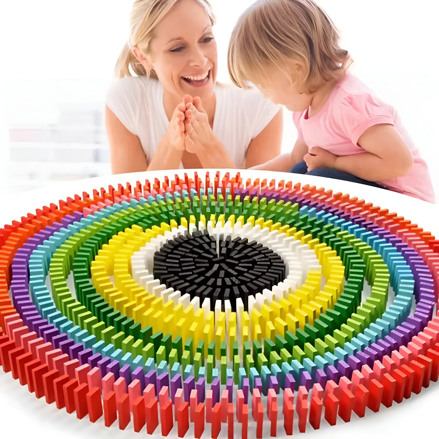 Montessori Doninosteine aus Holz