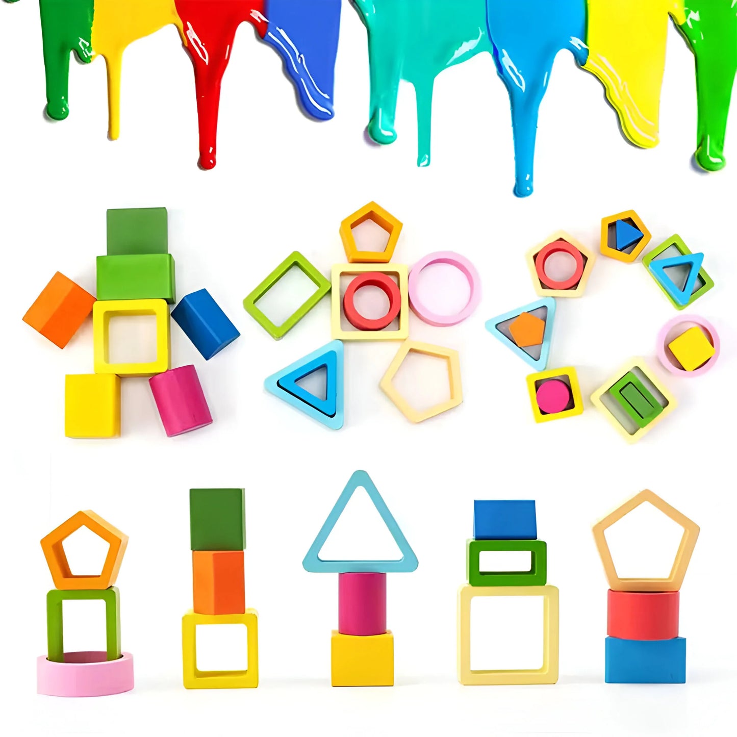 SensoryBlocks - Montessori Holz Spielzeug