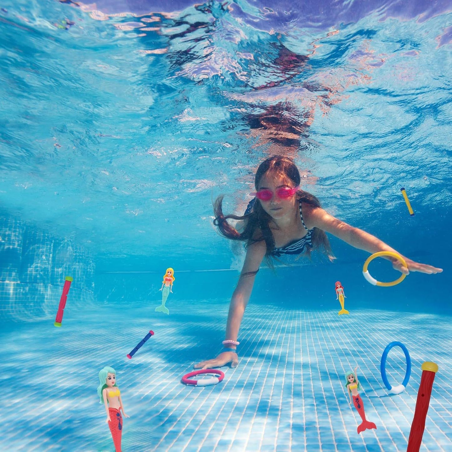 Schwimmende Meerjungfrau - Sommerlicher Unterwasserspaß