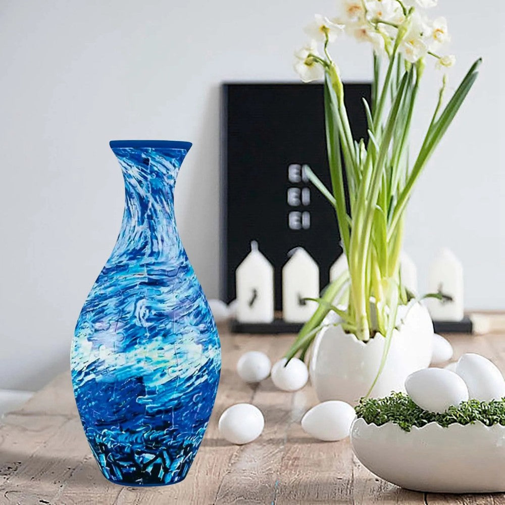 3D Puzzle Vase für echte Blumen