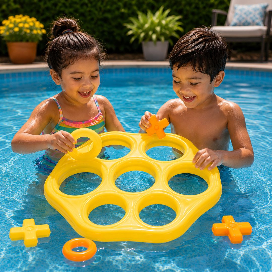 Aufblasbares Kinder Pool Spiel - Tic Tac Toe