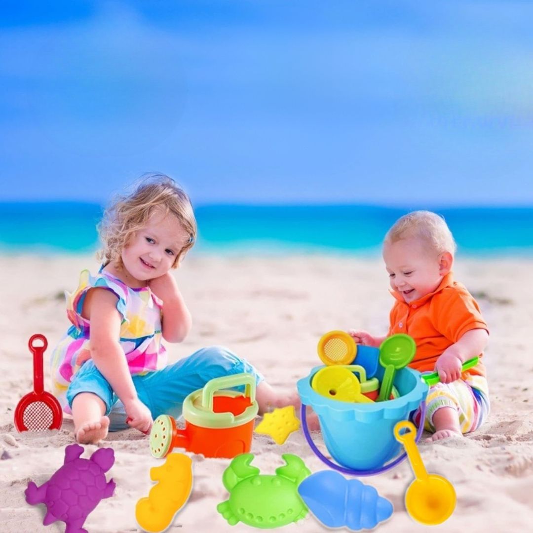 SandSpaß Deluxe - Sandspielset für kleine Baumeister