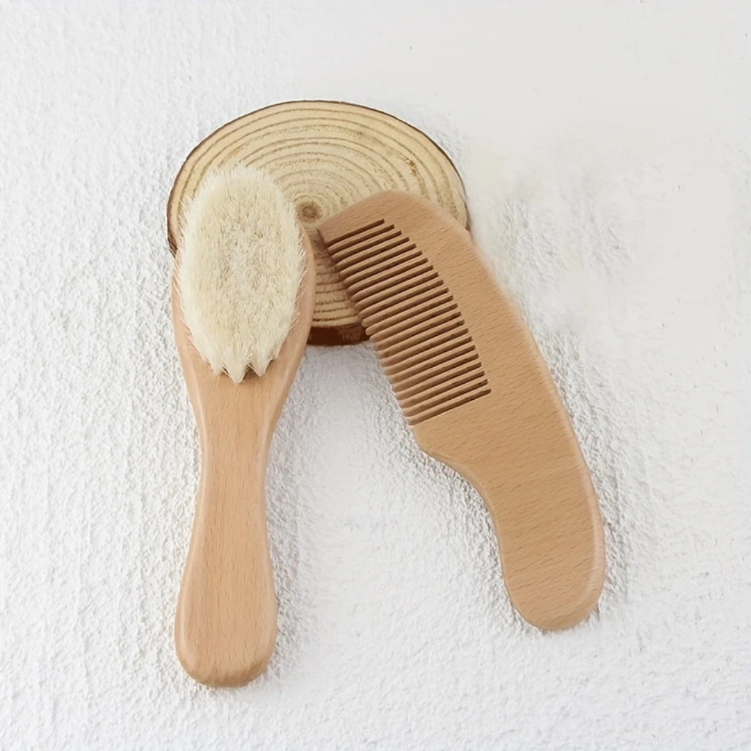 Baby Kamm und Bürsten Set aus Holz