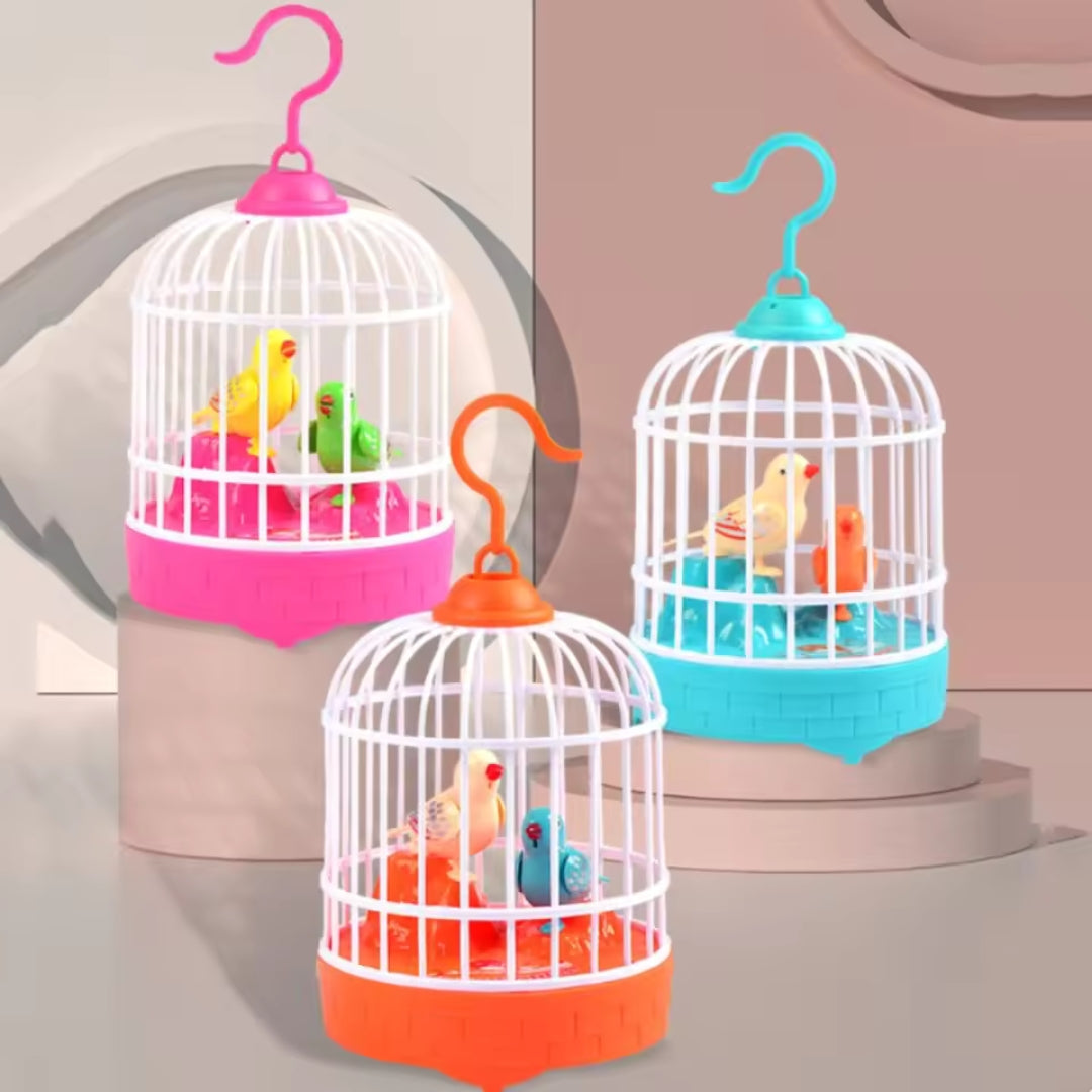 PlauderVogel – Sprechender Vogel im Spielkäfig für Kinder