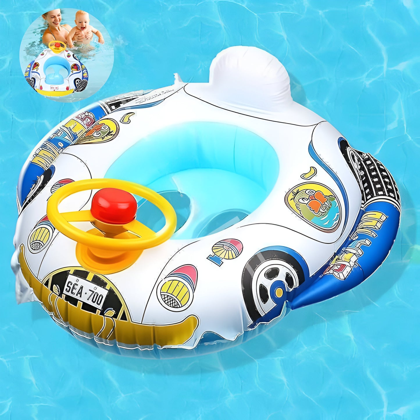 Baby Schwimmring mit Lenkrad