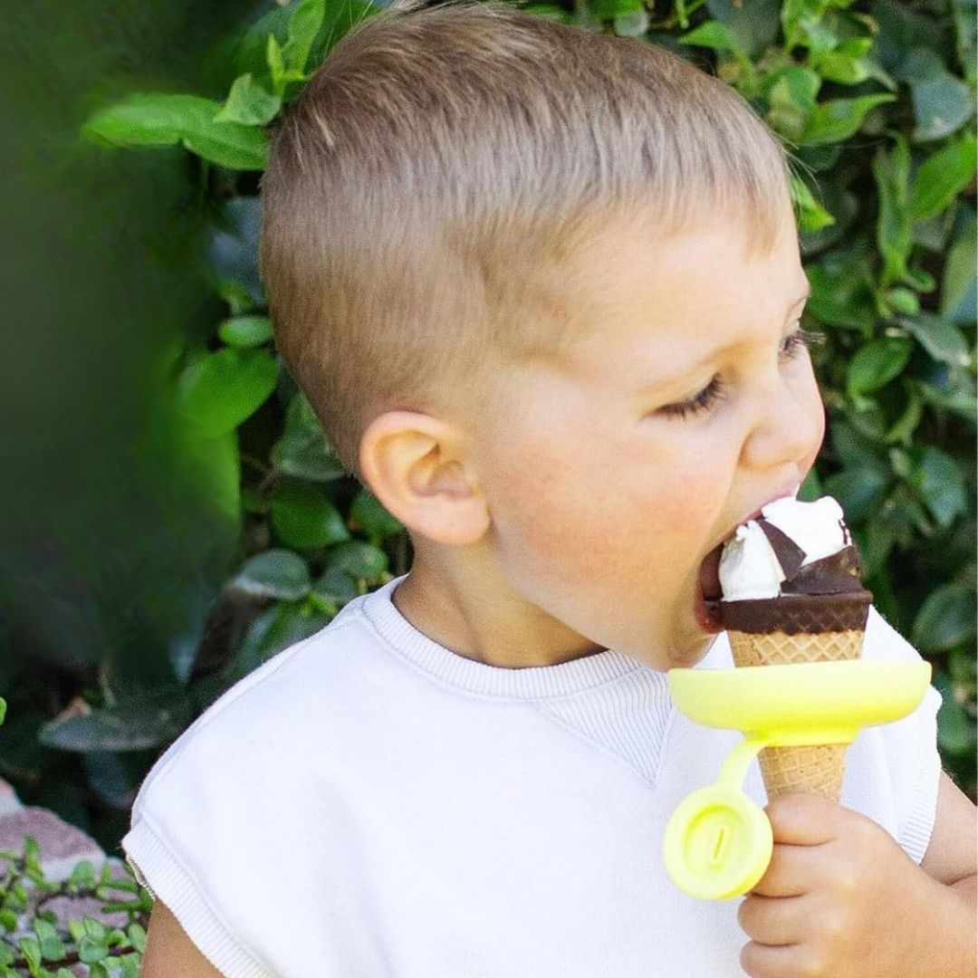 Anti-Klecker Schutz zum Eis essen