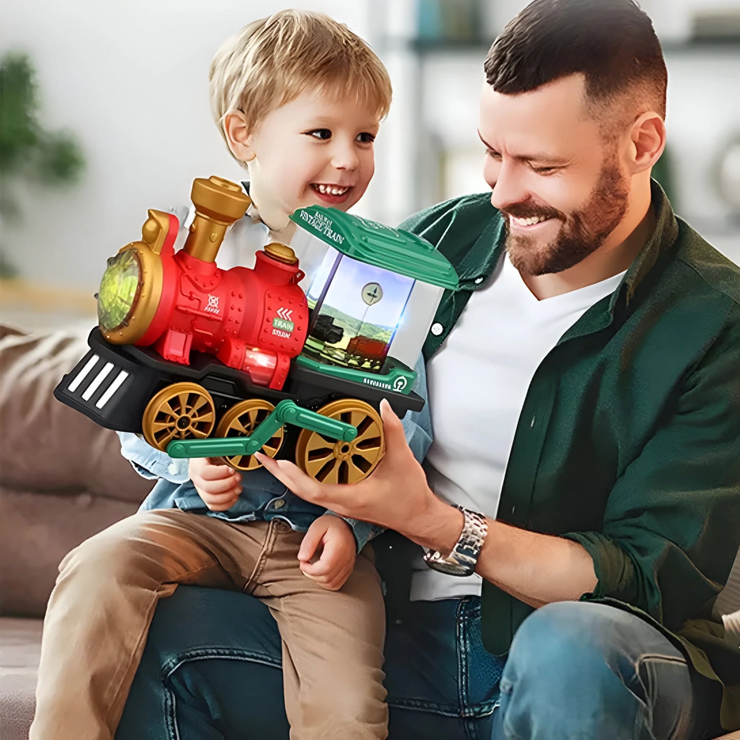 Dampflokomotive mit Echtem Dampf