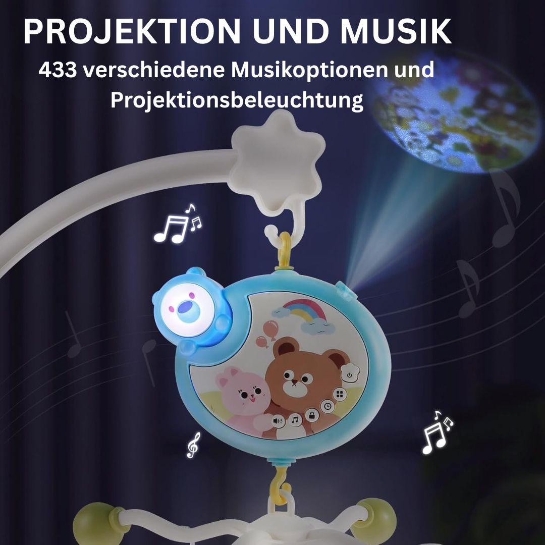 TraumMobil – Rasselspielzeug für die Babykrippe