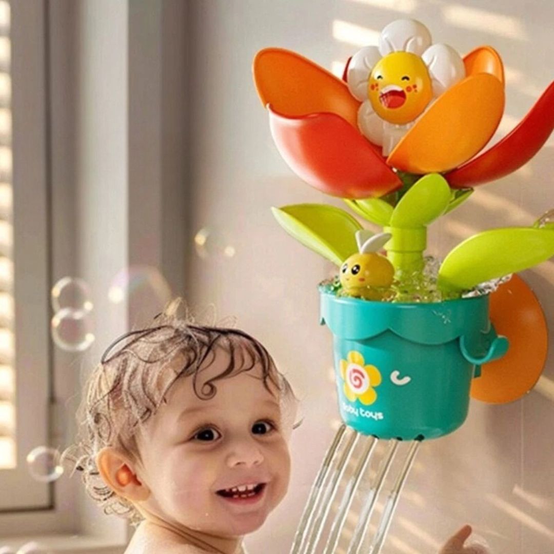 Blumen Badespielzeug mit Gießkanne