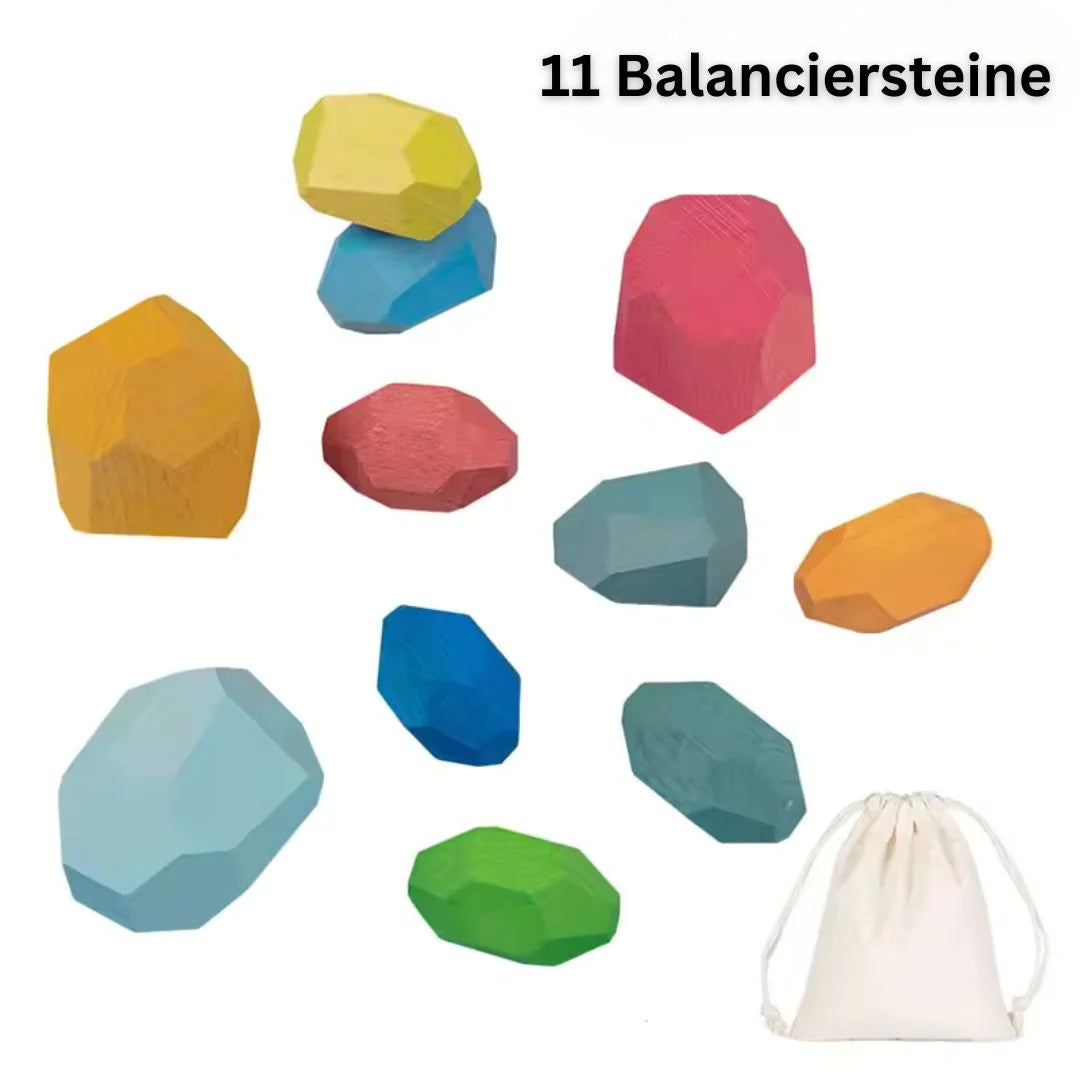 Montessori Holz Balanciersteine für Kinder