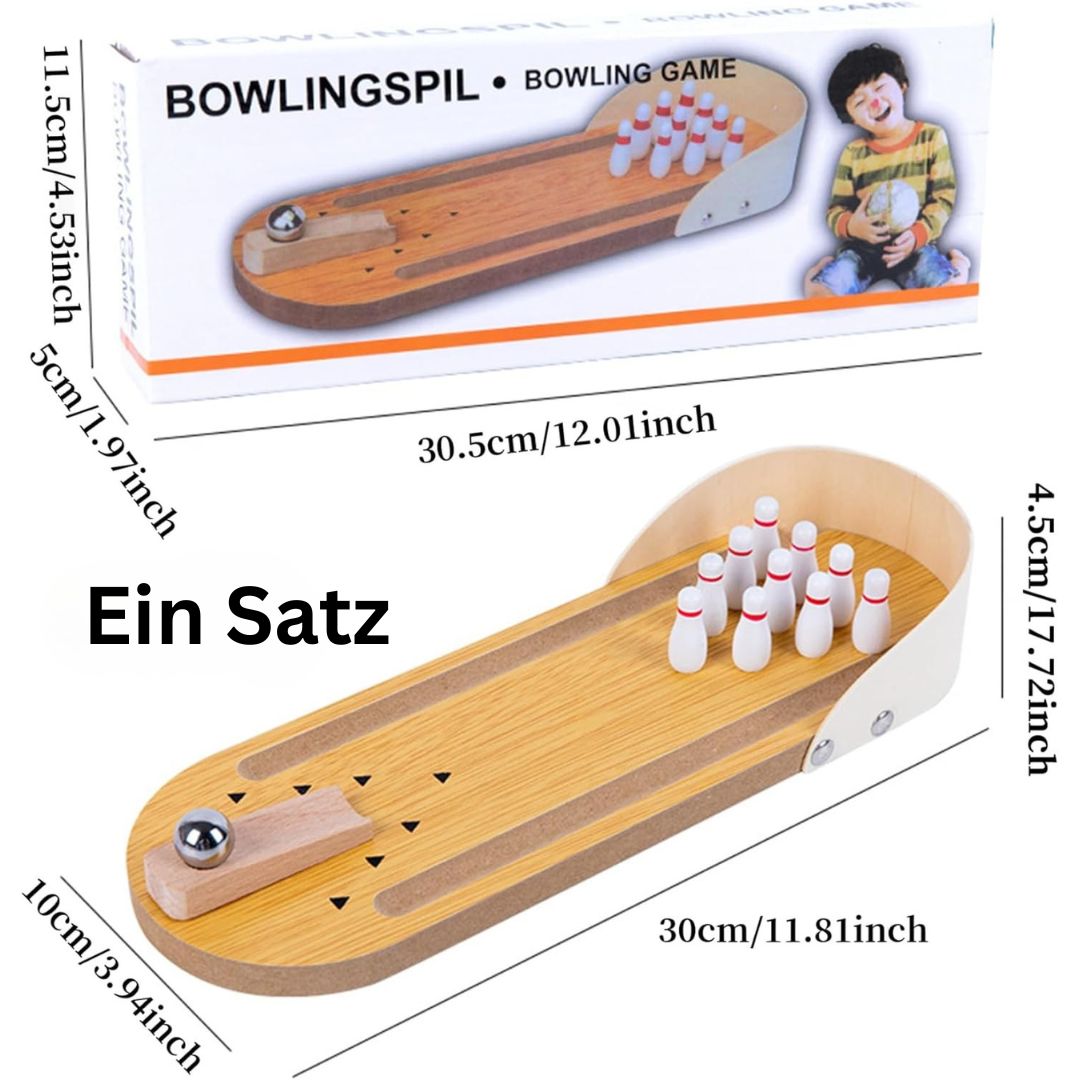 KegelSpaß – Mini-Bowling aus Holz für Kinder