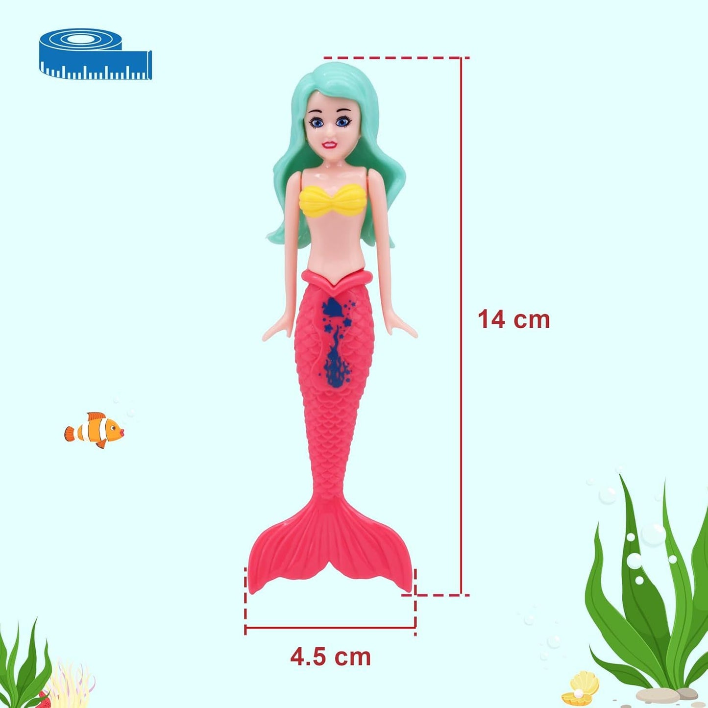 Schwimmende Meerjungfrau - Sommerlicher Unterwasserspaß
