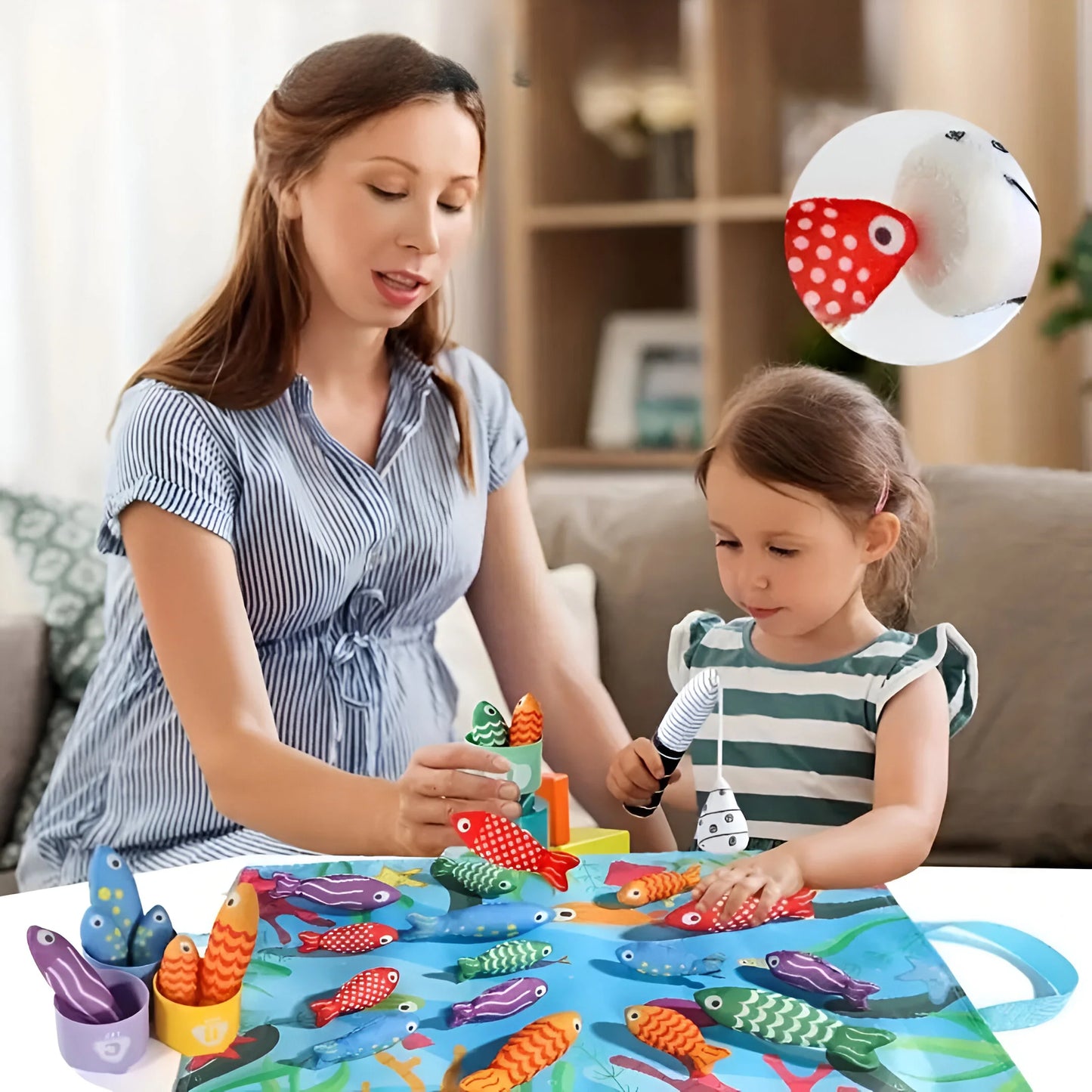 PlüschTeich - Montessori-Spielteich mit Plüsch-Fischen