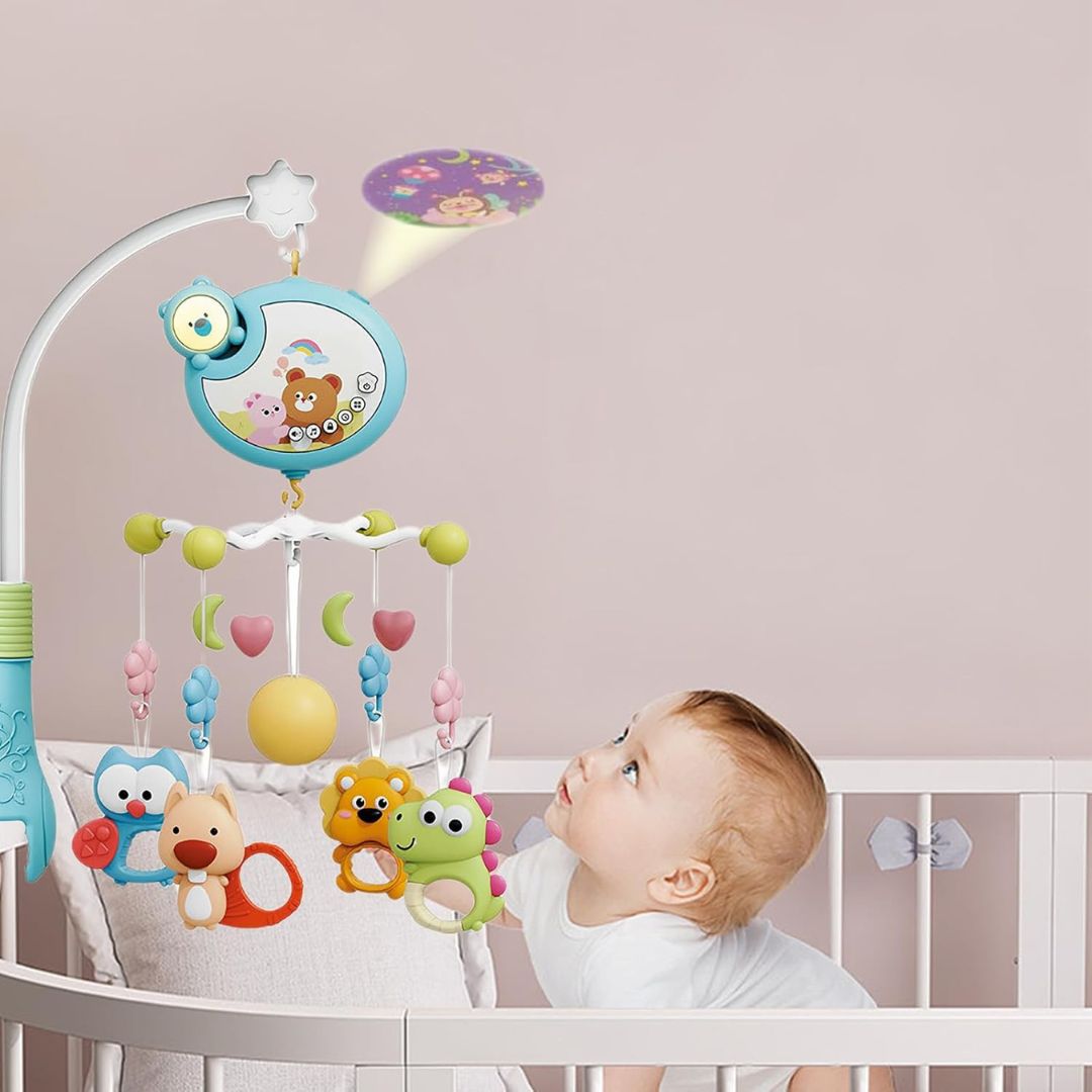 TraumMobil – Rasselspielzeug für die Babykrippe