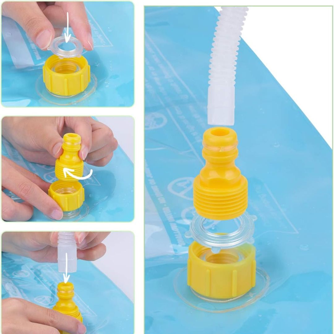 Spritzende Wassermatte für den Sommer
