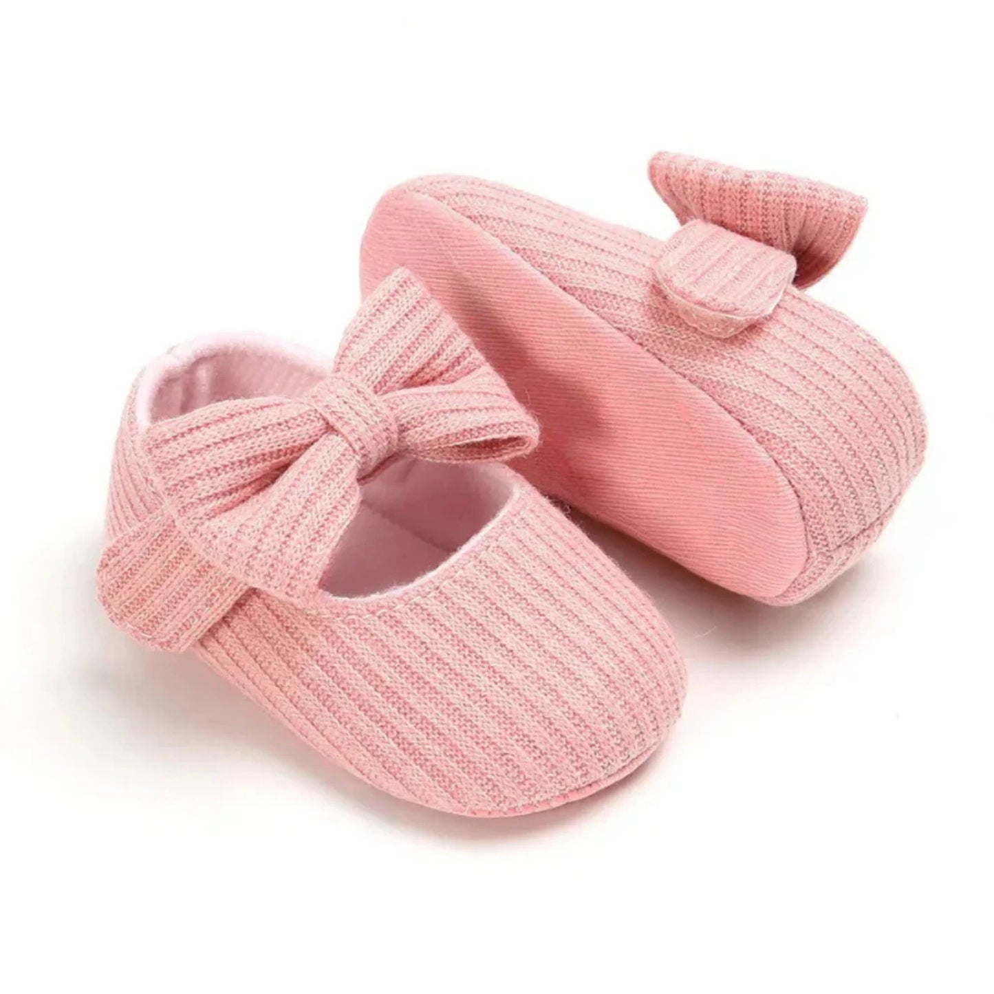 Baby Stoffschuhe mit Schleife