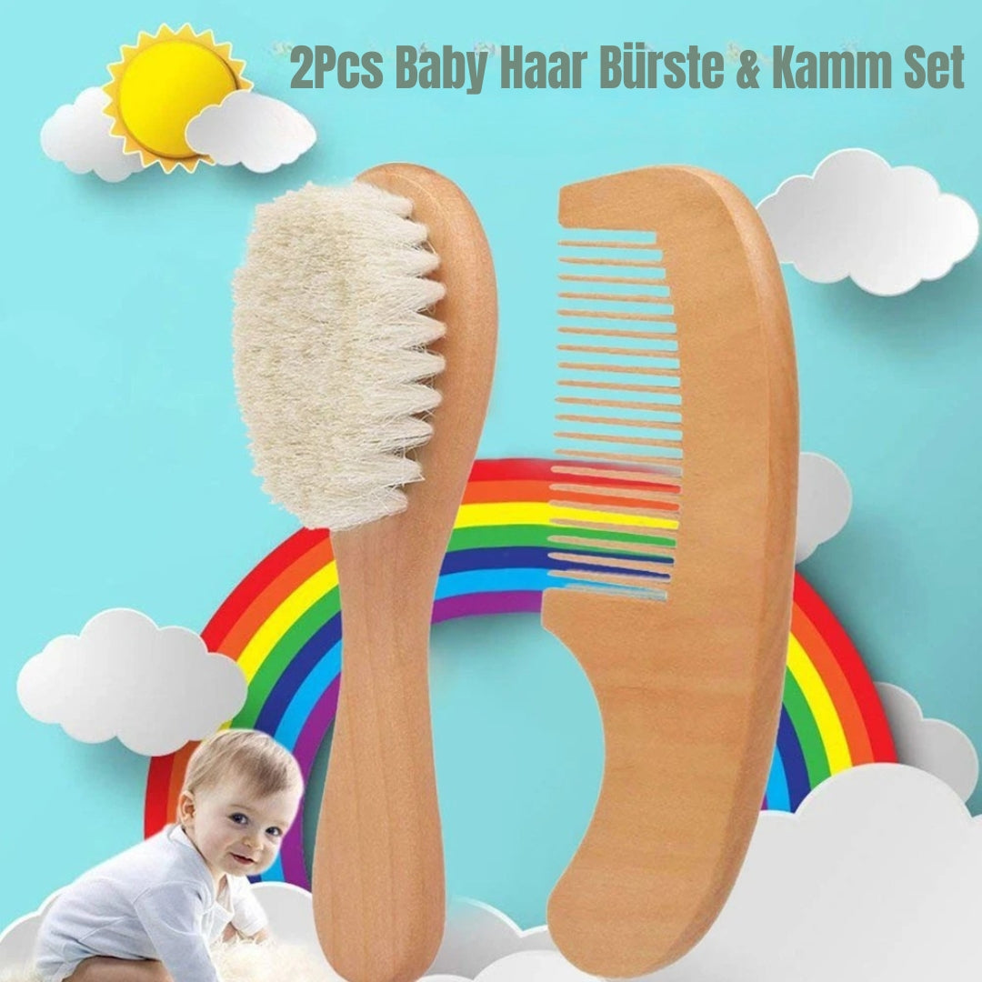 Baby Kamm und Bürsten Set aus Holz