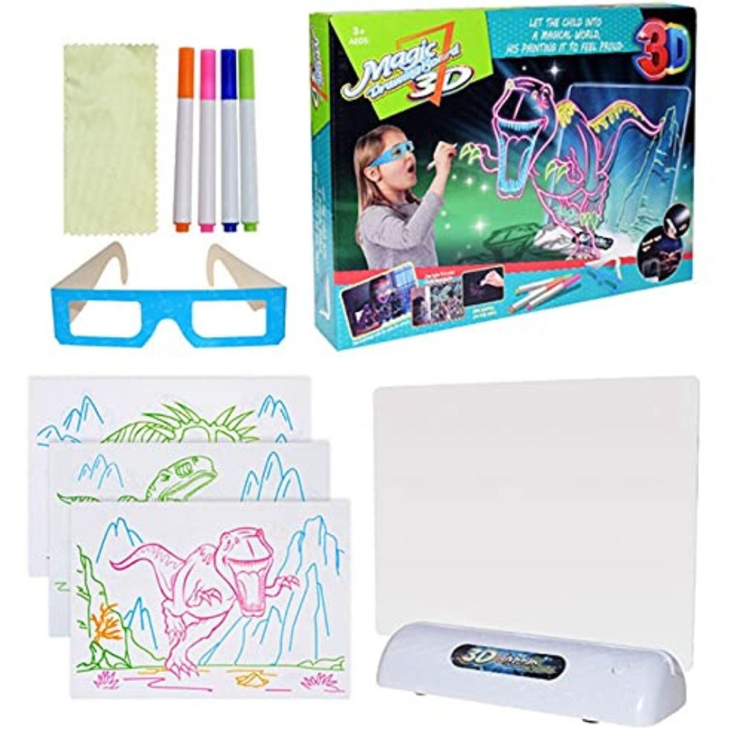 LichtKunst – Leuchtende 3D-Zeichentafel für Kinder