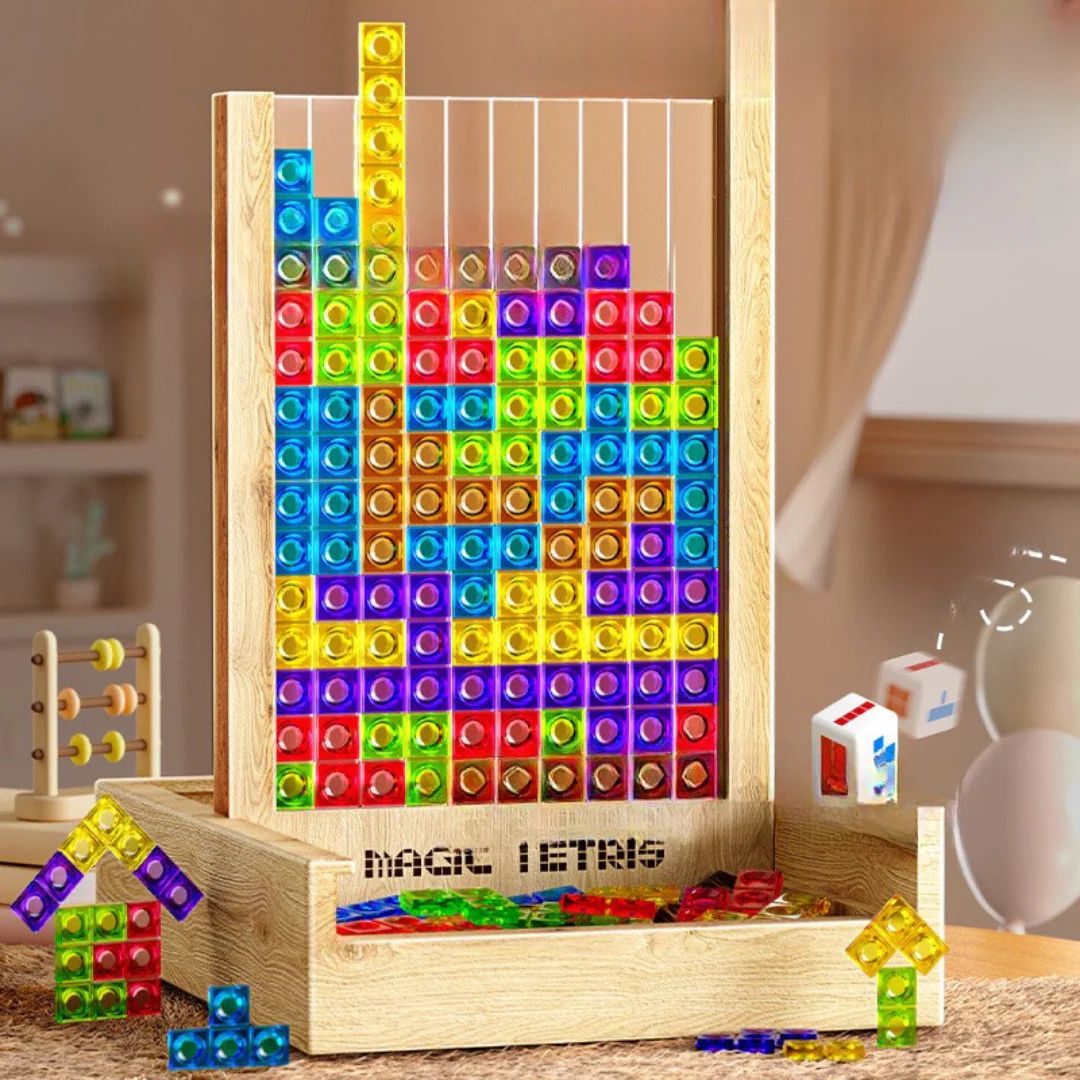 Kinder Tetris Spiel aus Holz