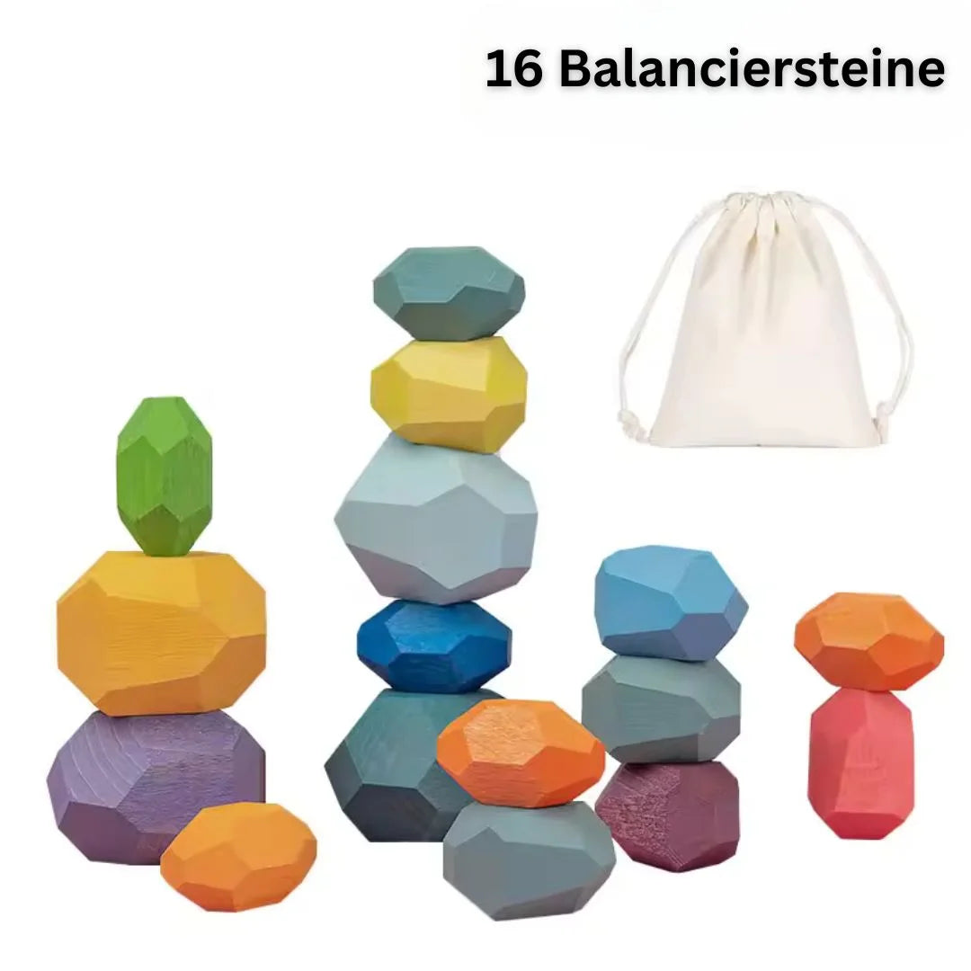 Montessori Holz Balanciersteine für Kinder