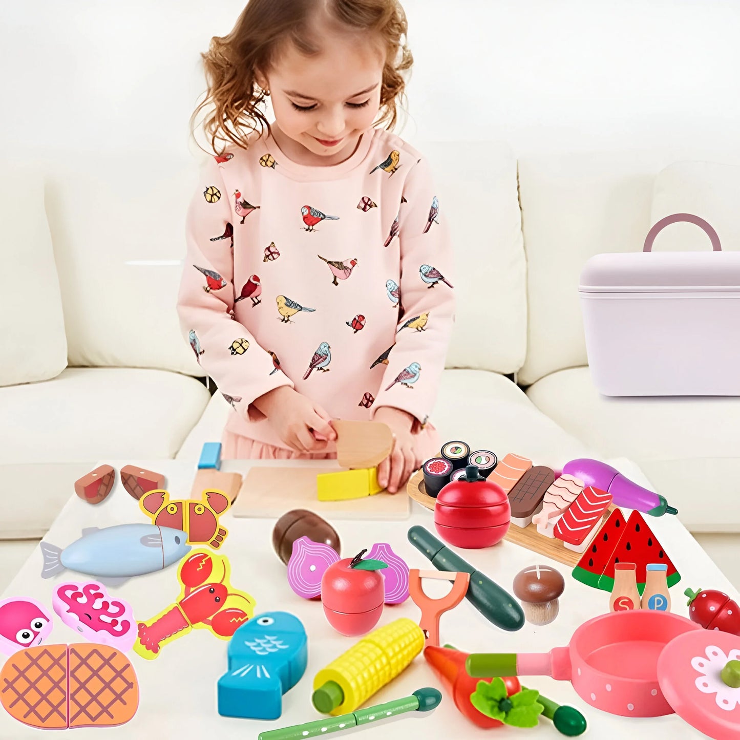 Montessori Schneide Set aus Holz