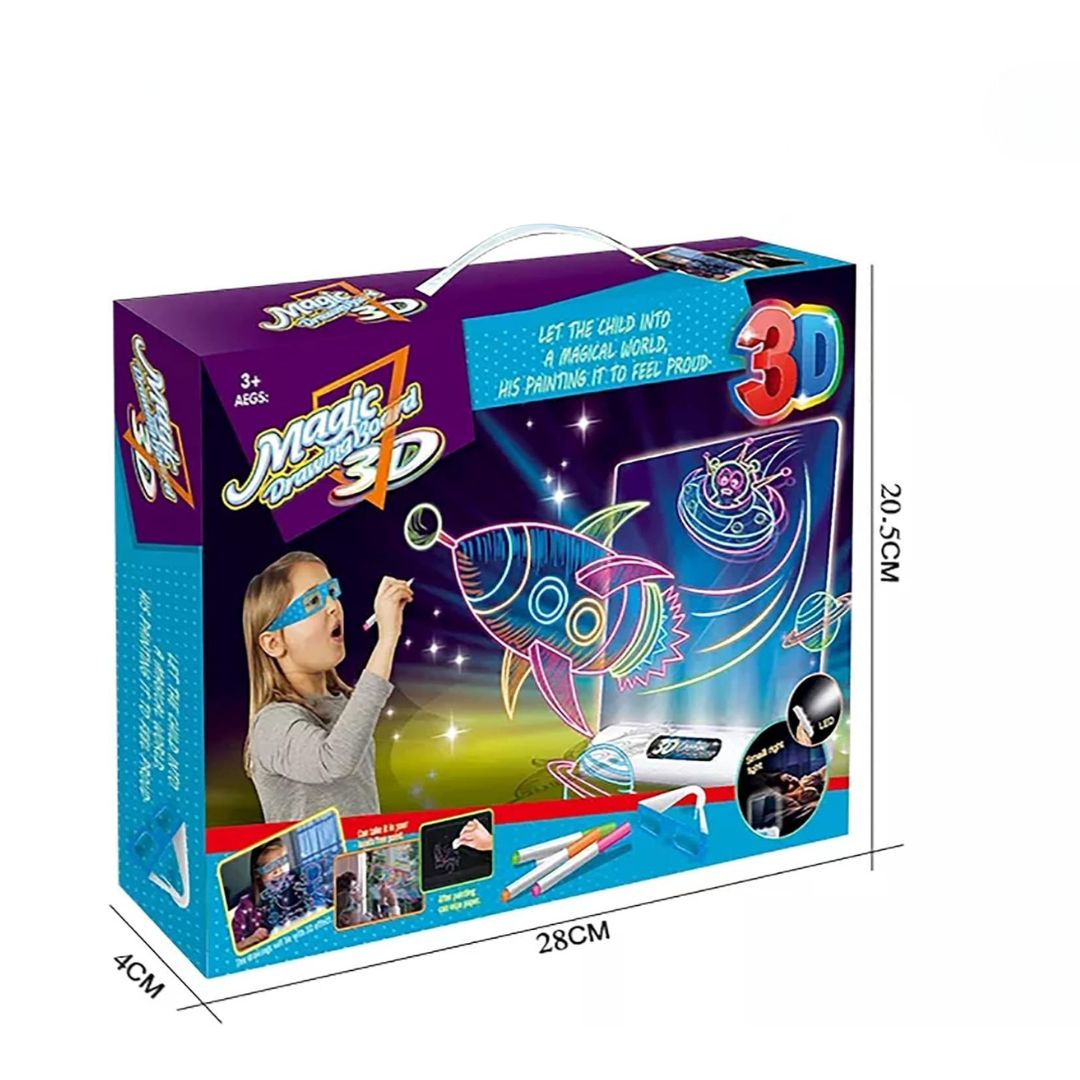 LichtKunst – Leuchtende 3D-Zeichentafel für Kinder