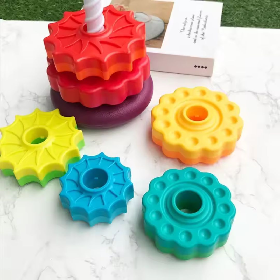 Regenbogen Spielzeugturm