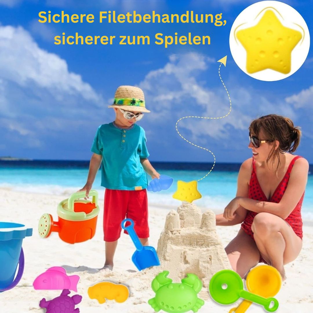 SandSpaß Deluxe - Sandspielset für kleine Baumeister