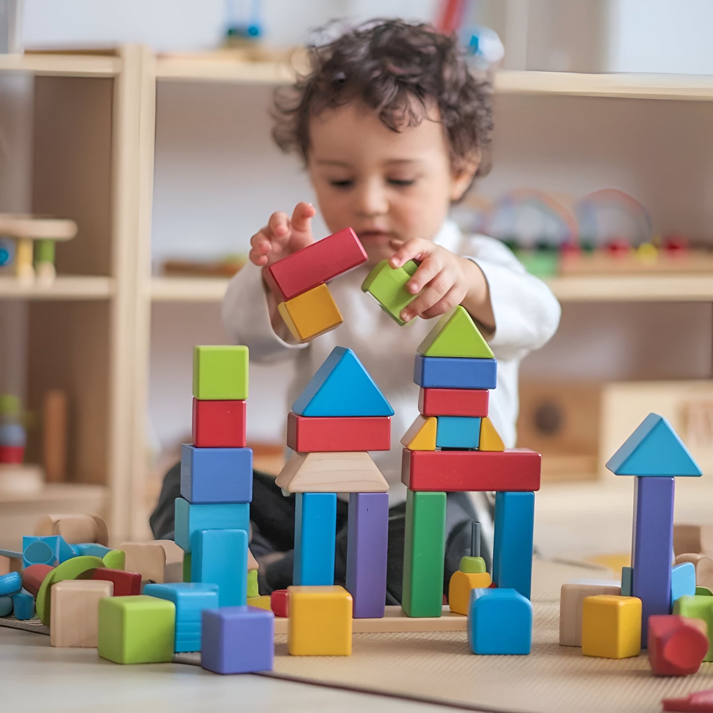 CityBlox - Montessori Farb-Bausteine
