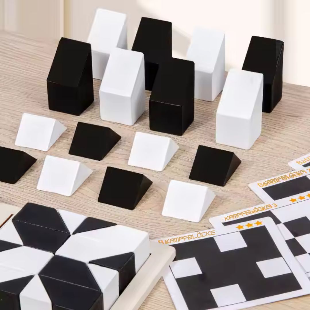 Zweifarbiges Logikblock Spiel