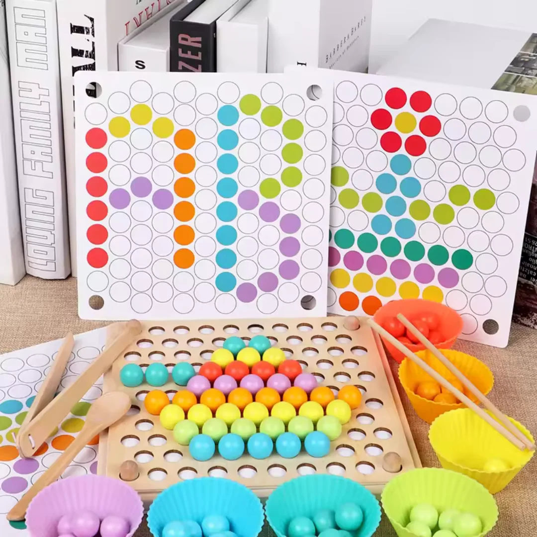 Montessori Holzkugel Sortierspiel