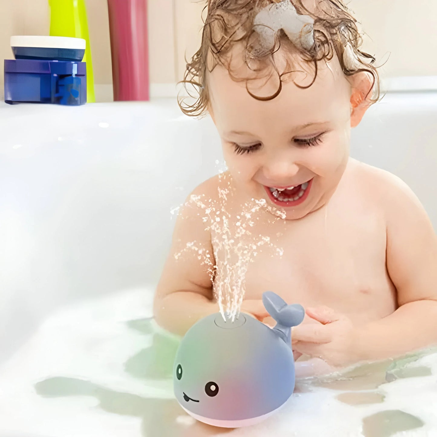 WasserWal – Lustiges Fontänen-Spielzeug für die Badewanne