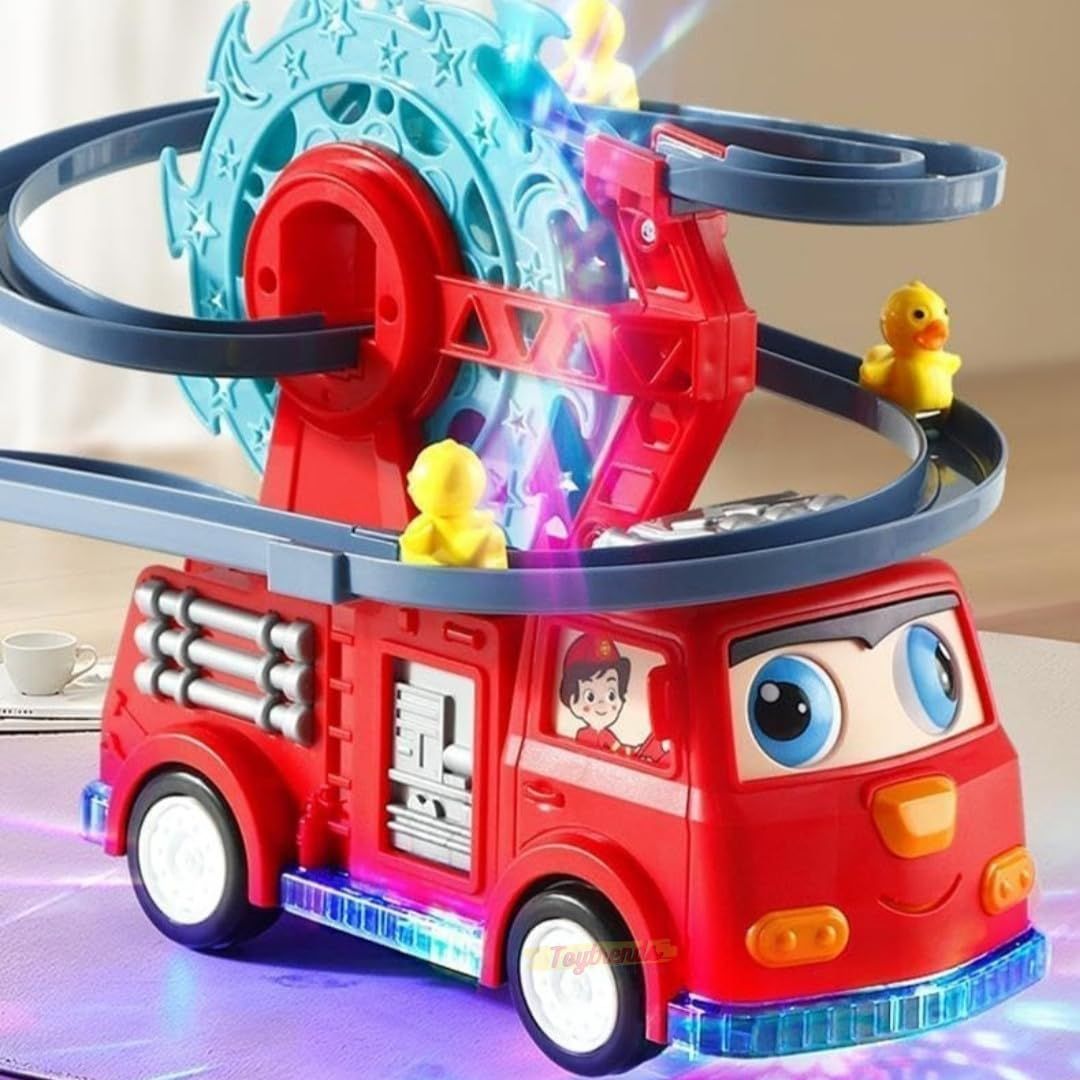 Feuerwehr Auto mit Entenrutsche