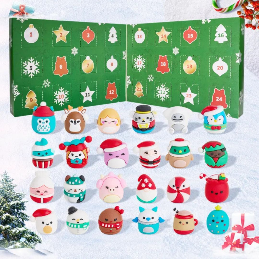 KuschelWunder – Adventskalender mit 24 süßen Plüschfiguren
