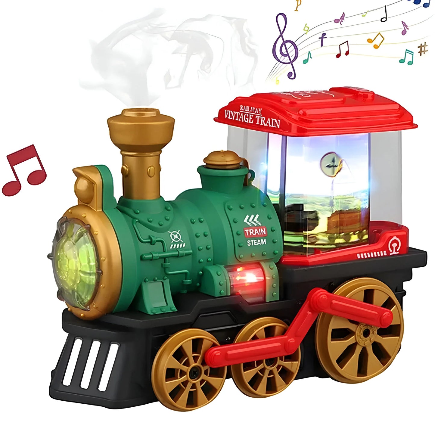 Dampflokomotive mit Echtem Dampf