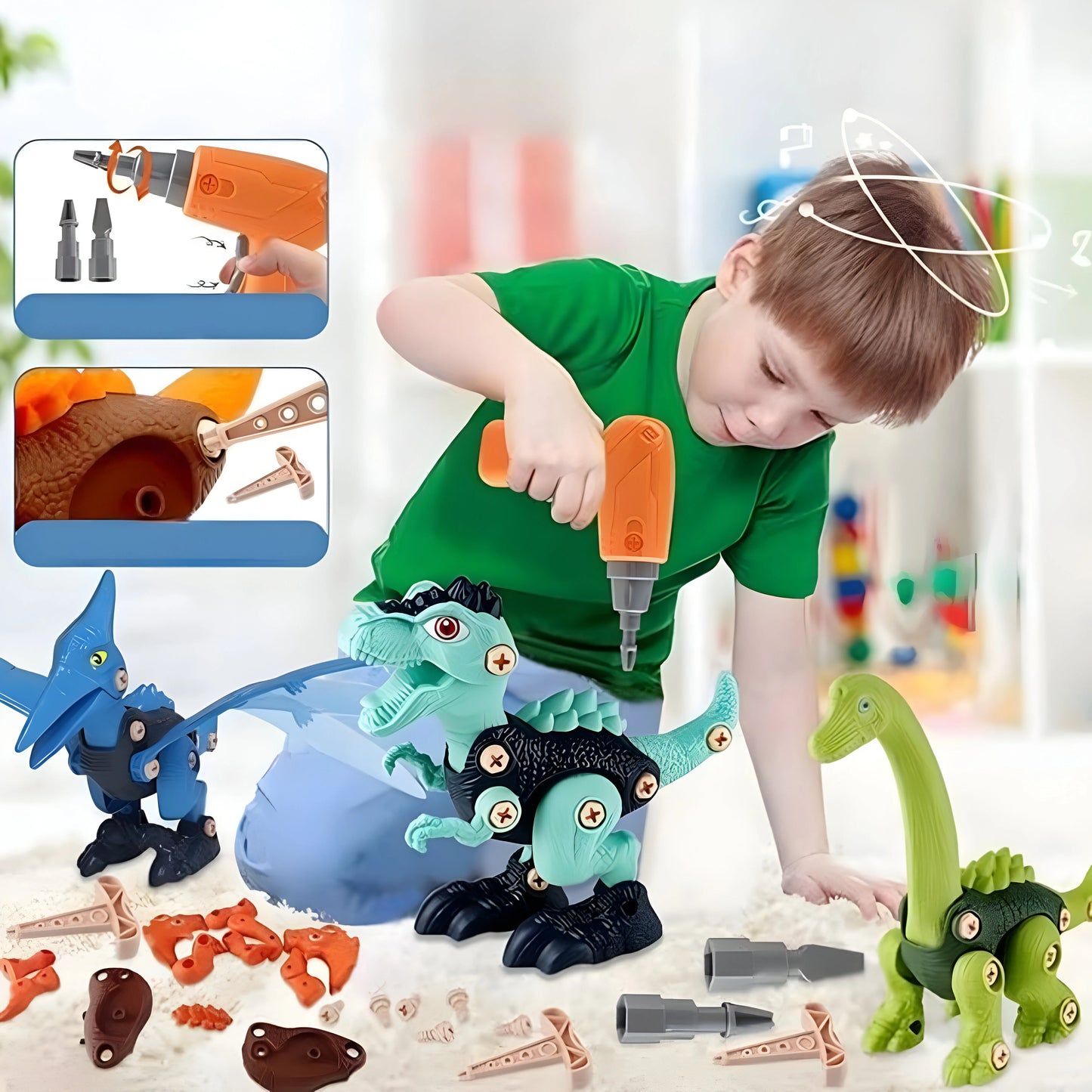 Montessori Dino Konstruktions-Spielzeug