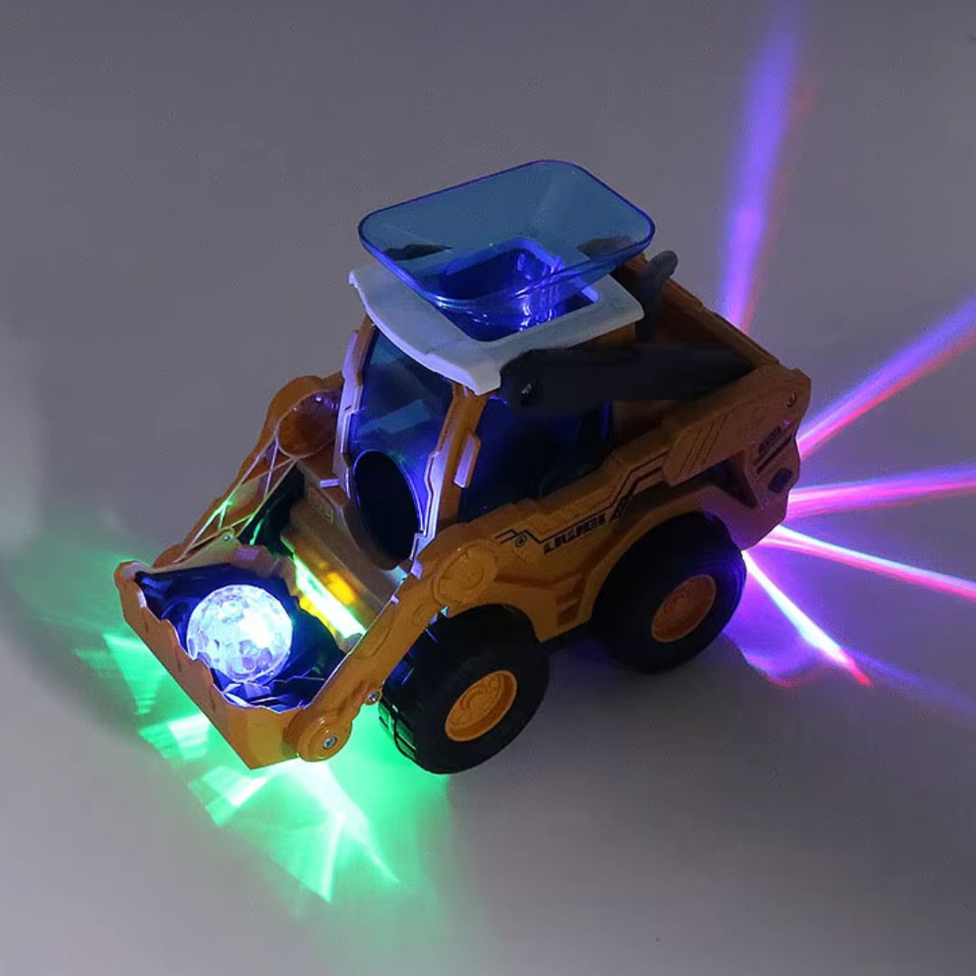 BauKugel - Leuchtender Bagger mit Ballwurf-Funktion