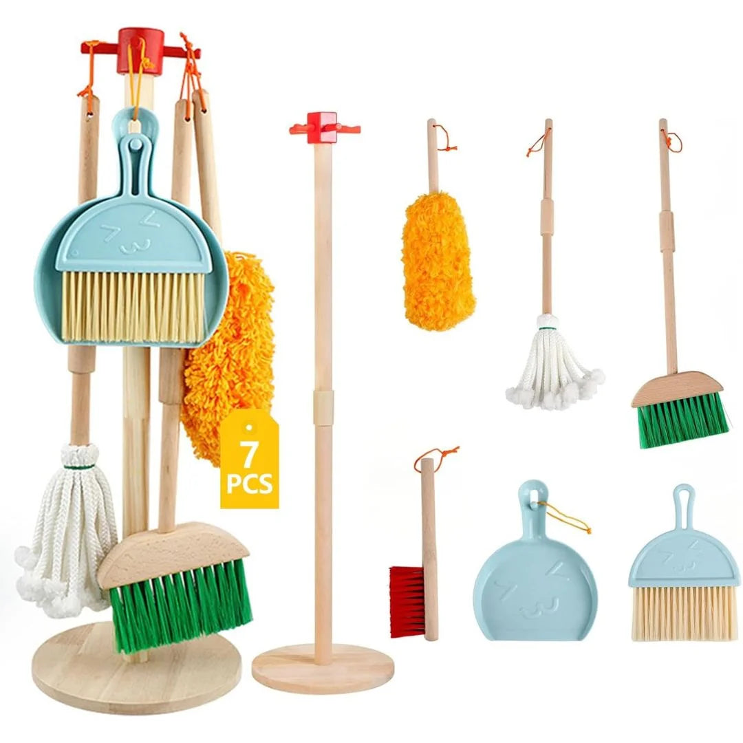 Montessori Putzset aus Holz