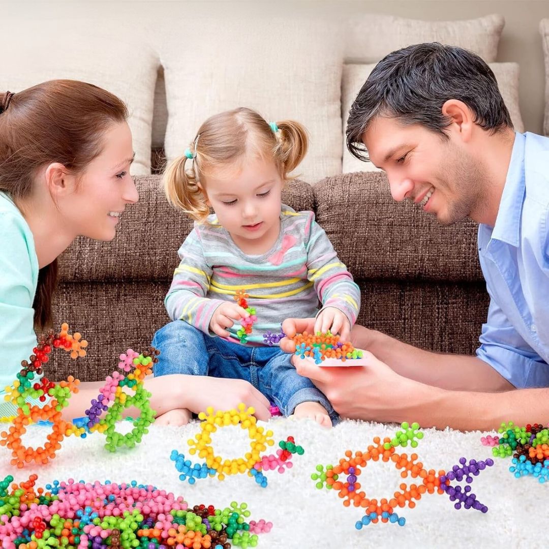 Montessori Flocken Spielbausteine