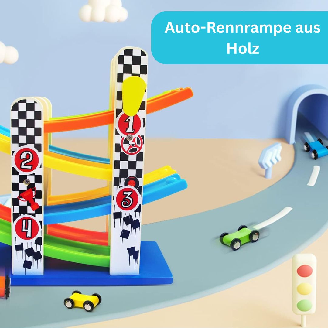 RennRampe – Lustige Pendel Rennbahn für Kinder