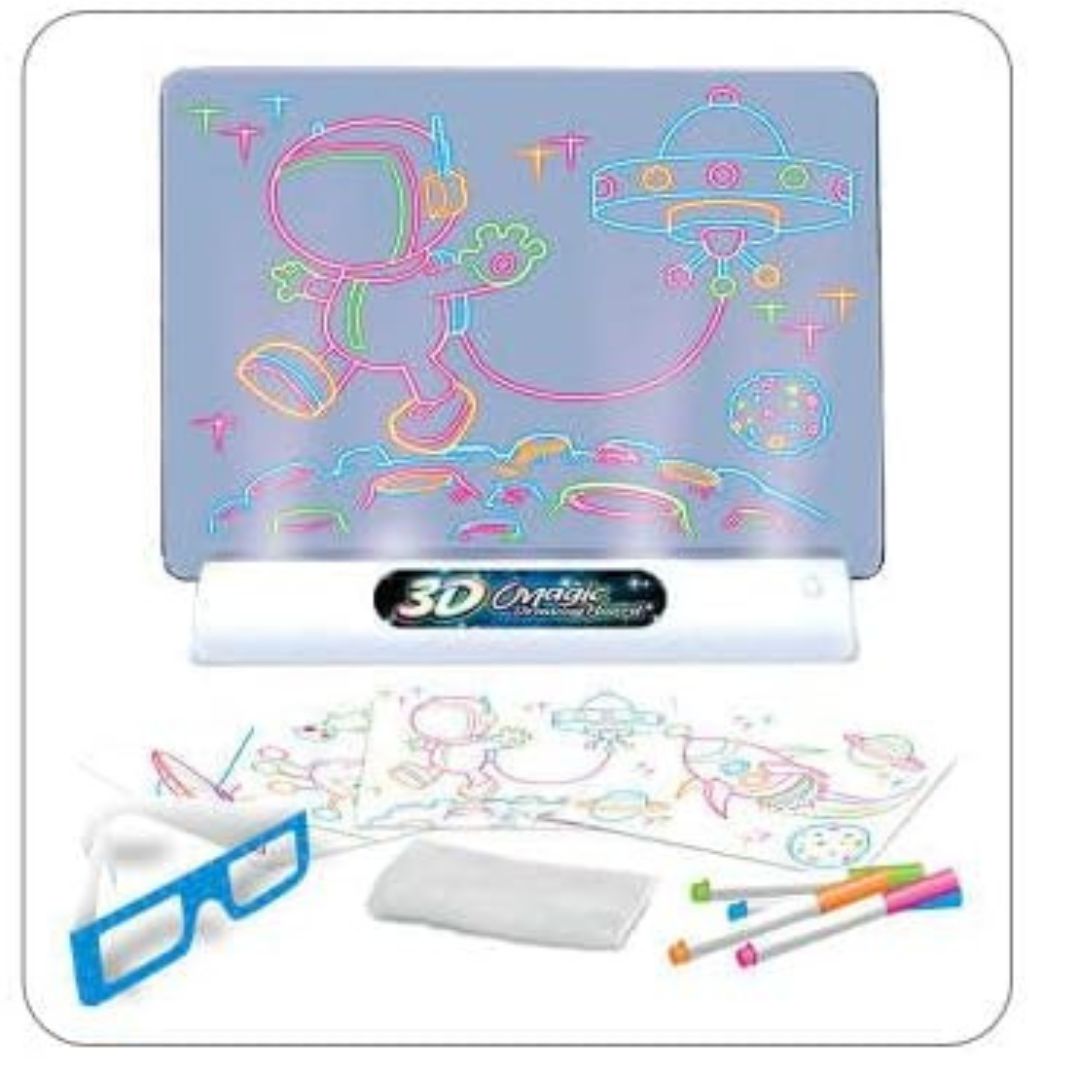 LichtKunst – Leuchtende 3D-Zeichentafel für Kinder