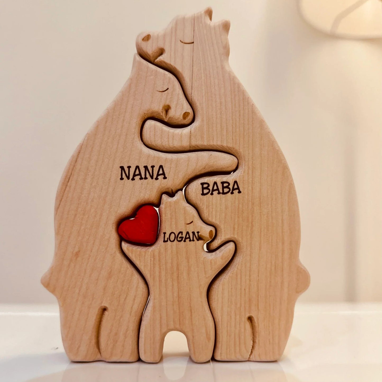 Personalisierte Bären Familie