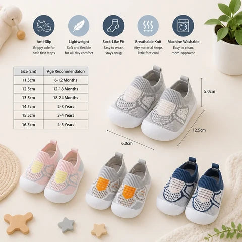 TinySteps - Rutschfeste Baby-Socken-Schuhe