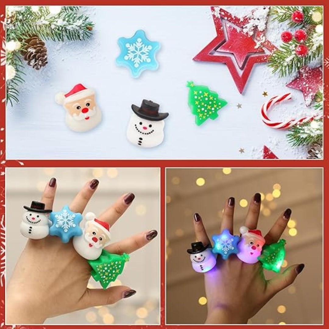 Leuchtende Weihnachts-Ringe