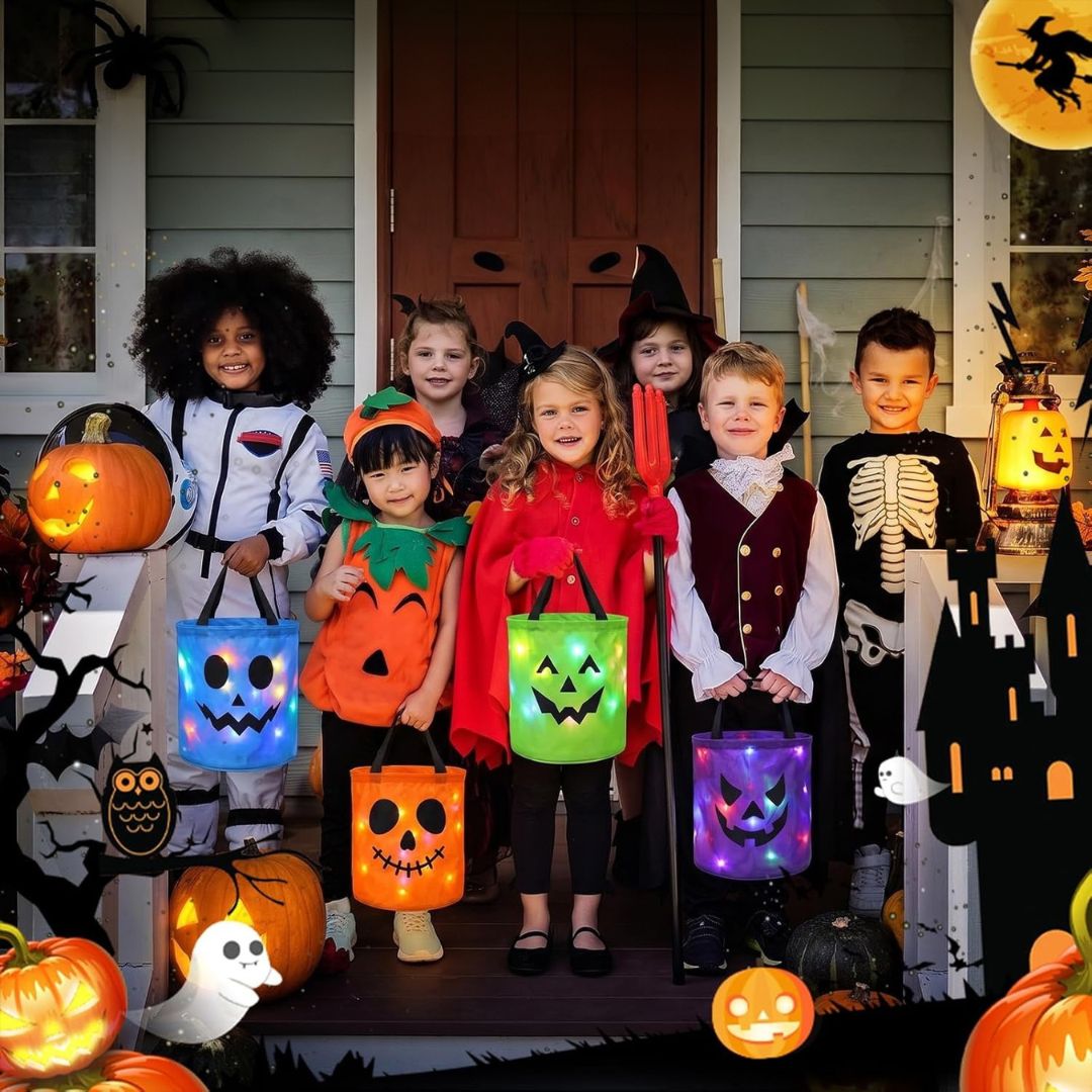 LeuchtTüte - Halloween Süßigkeitentasche mit LED