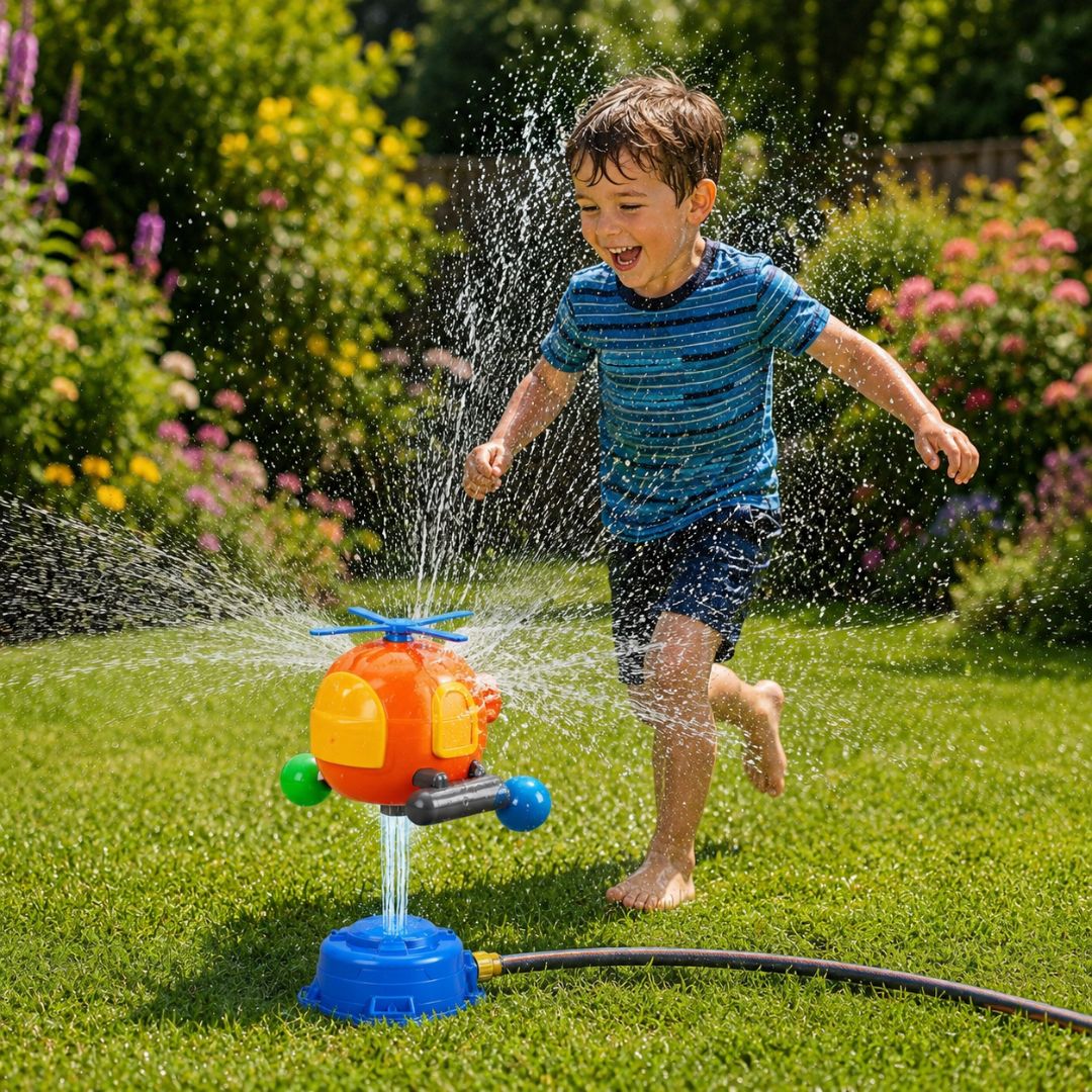 Hubschrauber Sprenkler - Wasserspielzeug für Kinder