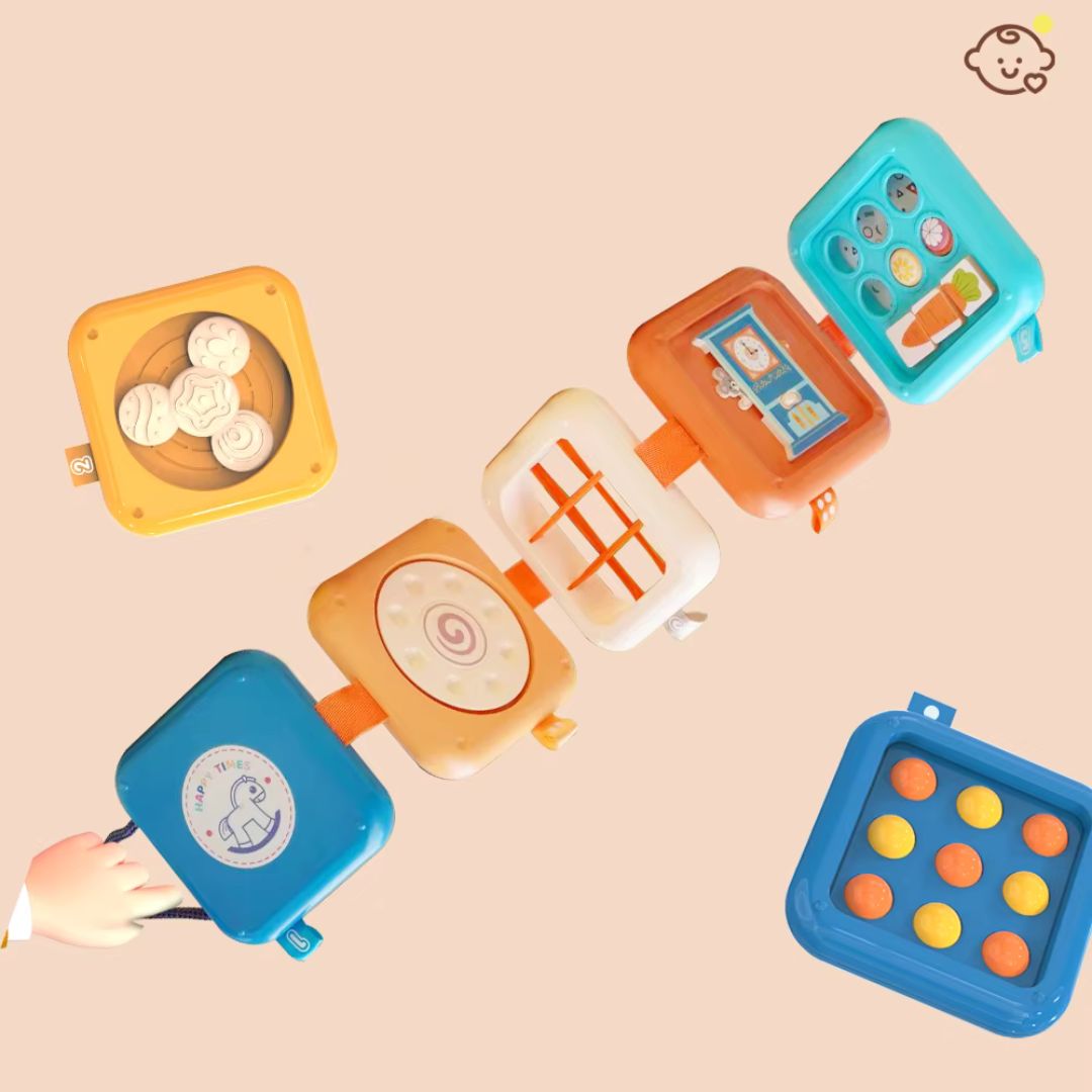 BusyBuddy - Klappbares Montessori-Reisespielzeug