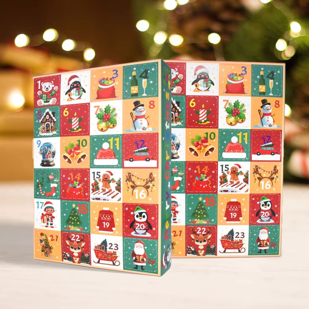 BastelKalender - Weihnachts-Bauklötze Adventskalender