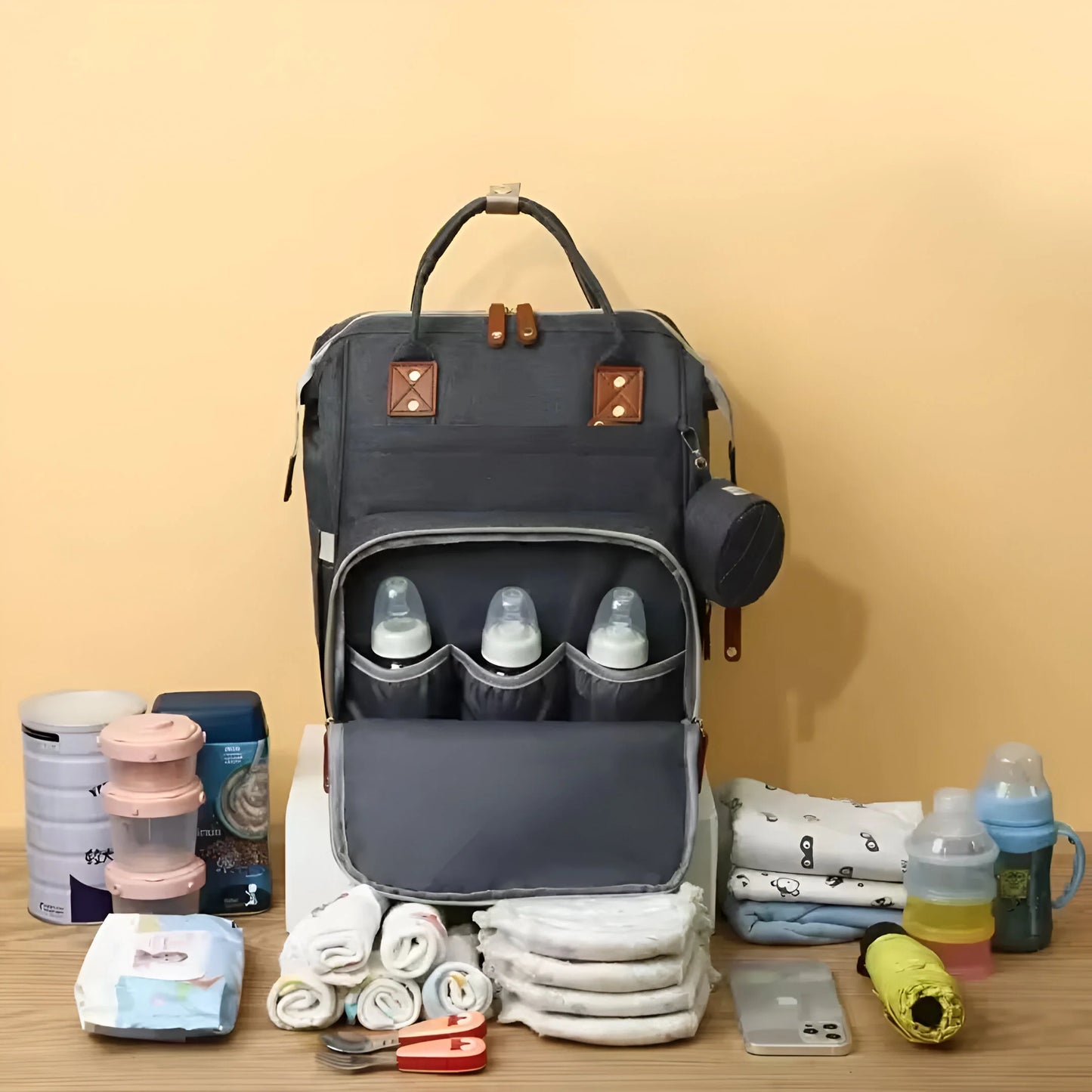 2-in-1 Baby Wickelrucksack